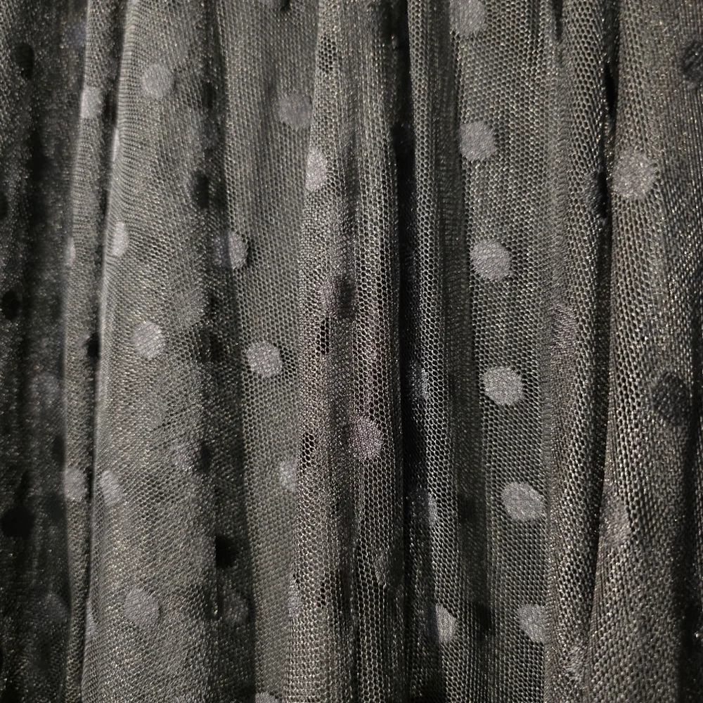 Torrid Black Polka Dot Tulle Midi Skirt for Night Out 3X EUC - Picture 4 of 13